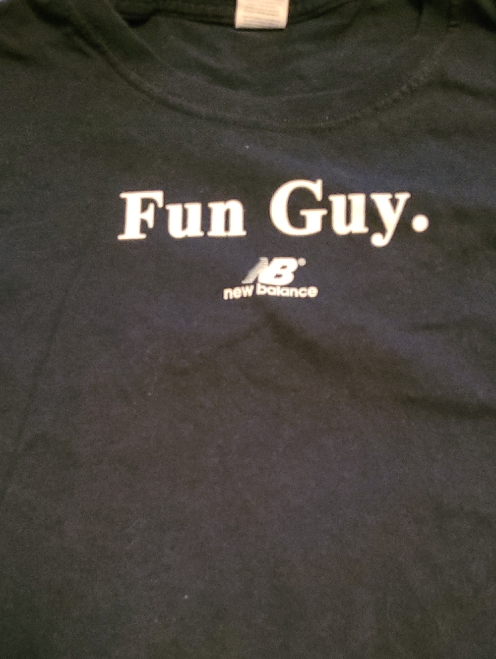 New Balance Black Short-Sleeve "Fun Guy." Graphic Tee